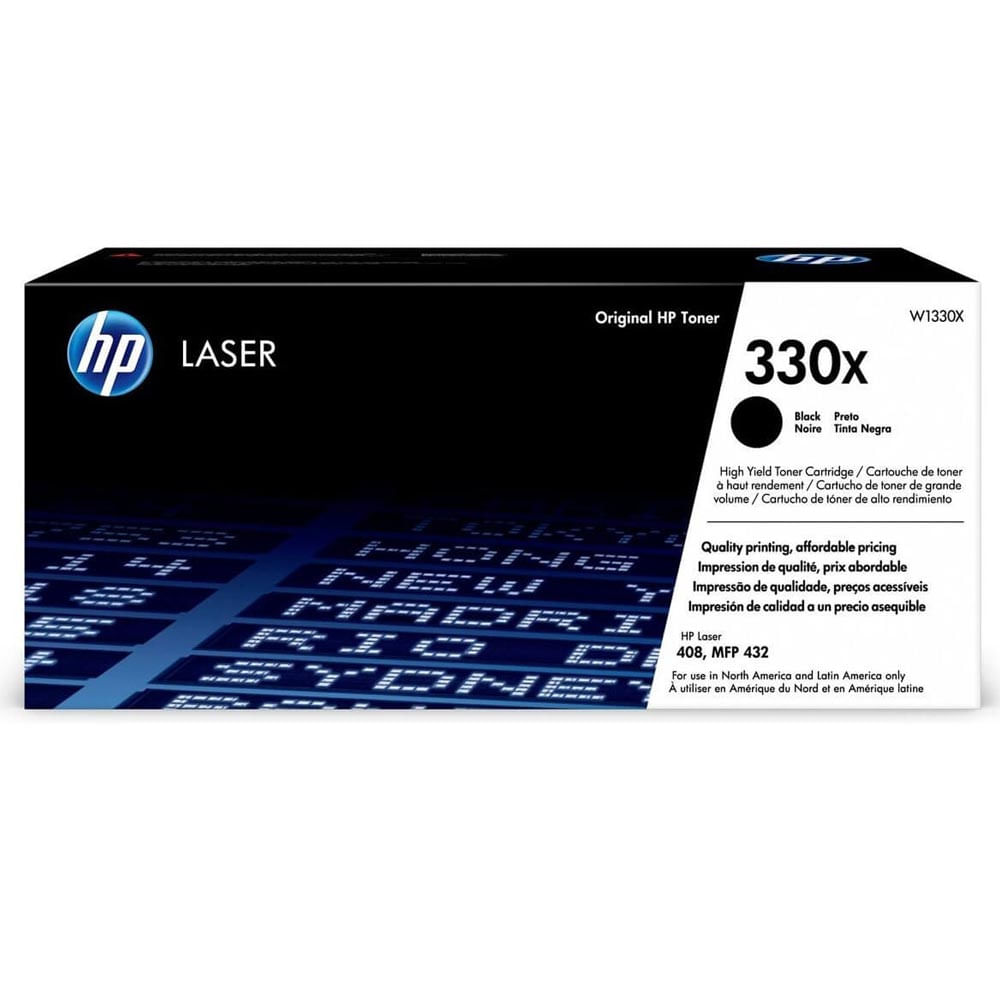 TONER PRETO HP M408DN e M432FDN - W1330XC - Cogra Distribuidora